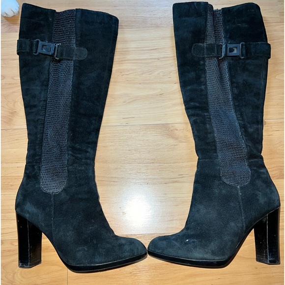Le Château High Heel Suede Boots - Picture 1 of 7